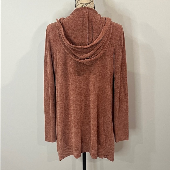 NWT Barefoot Dreams Cozychic Lite Seashore hooded cardigan sweater S - Picture 2 of 2
